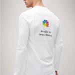 Sol's Imperial Μακρυμάνικο Λευκό T-Shirt με Εκτύπωση στην Πλάτη