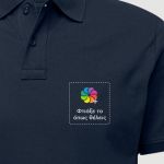 Sol's Perfect Man Ανδρικό Μπλε Polo με Λογότυπο & Εκτύπωση