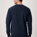 Ανδρικό Φούτερ σε Μπλε Χρώμα με Εκτύπωση Σχεδίου