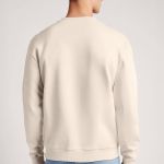 Ανδρικό Φούτερ σε Εκρού Χρώμα με Εκτύπωση Σχεδίου