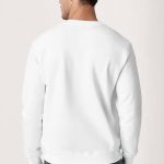 Ανδρικό Φούτερ σε Λευκό Χρώμα με Εκτύπωση στο Στήθος