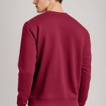 Ανδρικό Φούτερ σε Μπορντώ Χρώμα με Εκτύπωση στο Στήθος