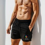 Ανδρικά Μαγιό με Εκτύπωση Σχεδίου σε Μαύρο Χρώμα