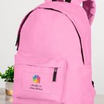 Τσάντα Πλάτης Backpack με Εκτύπωση σε Ροζ Χρώμα