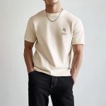 Sol's Imperial Ανδρικό T-Shirt | Εκρού με Εκτύπωση στο Στήθος