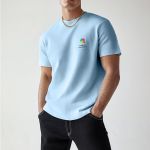 Sol's Imperial Ανδρικό T-Shirt | Γαλάζιο με Εκτύπωση στο Στήθος