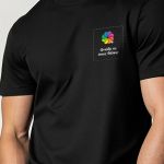 Sol's Imperial 11500 – Premium Ανδρική Μαύρη Μπλούζα T-Shirt με Εκτύπωση στην Πλάτη & το Στήθος