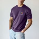 Sol's Imperial Ανδρικό T-Shirt | Μωβ Μπλούζα με Εκτύπωση στο Στήθος