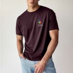 Sol's Imperial Ανδρικό T-Shirt | Μπορντώ με Εκτύπωση στο Στήθος