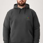 Ανδρικό Γκρι Φούτερ με Κουκούλα & Εκτύπωση στο Στήθος