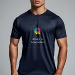 Sol's Sprint Unisex Αθλητικό Μπλε T-Shirt με Εκτύπωση