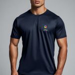 Sol's Sprint Αθλητική Μπλε Μπλούζα με Εκτύπωση στην Πλάτη