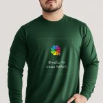 Sol's Imperial Μακρυμάνικο T-Shirt με Εκτύπωση, Πράσινο Χρώμα
