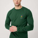 Sol's Imperial Μακρυμάνικο Πράσινο T-Shirt με Εκτύπωση Πλάτης