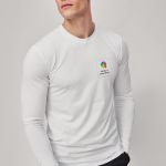 Sol's Imperial Μακρυμάνικο Λευκό T-Shirt με Εκτύπωση στην Πλάτη