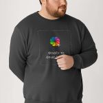 Ανδρικό Φούτερ σε Σκούρο Γκρι Χρώμα με Εκτύπωση Σχεδίου