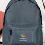 Τσάντα Πλάτης Backpack με Εκτύπωση σε Γκρι Χρώμα