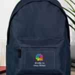 Τσάντα Πλάτης Backpack με Εκτύπωση σε Μπλε Χρώμα