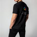 Sol's Imperial 11500 – Premium Ανδρική Μαύρη Μπλούζα T-Shirt με Εκτύπωση στην Πλάτη & το Στήθος