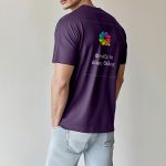 Sol's Imperial Ανδρική Μωβ Μπλούζα με Εκτύπωση στην Πλάτη