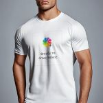 Sol's Sporty Ανδρικό Αθλητικό Λευκό T-Shirt με Εκτύπωση