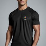 Sol's Sporty Ανδρική Αθλητική Μαύρη Μπλούζα με Εκτύπωση