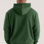 Ανδρικό Πράσινο Φούτερ με Κουκούλα & Εκτύπωση στο Στήθος