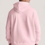 Ανδρικό Ροζ Φούτερ με Κουκούλα & Εκτύπωση Σχεδίου