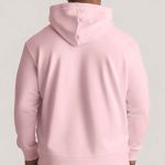 Ανδρικό Ροζ Φούτερ με Κουκούλα & Εκτύπωση στο Στήθος