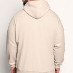 Ανδρικό Εκρού Φούτερ με Κουκούλα & Εκτύπωση στο Στήθος