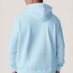 Ανδρικό Γαλάζιο Φούτερ με Κουκούλα & Εκτύπωση στο Στήθος