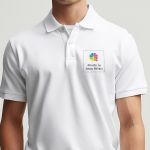 Sol's Perfect Man Ανδρικό Λευκό Polo με Λογότυπο & Εκτύπωση