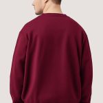 Ανδρικό Φούτερ σε Μπορντώ Χρώμα με Εκτύπωση στο Στήθος