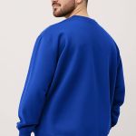 Ανδρικό Φούτερ σε Μπλε Χρώμα με Εκτύπωση Σχεδίου