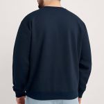 Ανδρικό Φούτερ σε Μπλε Χρώμα με Εκτύπωση Σχεδίου