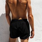 Ανδρικά Μαγιό με Εκτύπωση Σχεδίου σε Μαύρο Χρώμα