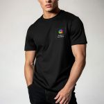 Sol's Imperial 11500 – Premium Ανδρική Μαύρη Μπλούζα T-Shirt με Εκτύπωση στην Πλάτη & το Στήθος