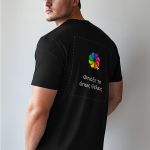 Sol's Imperial 11500 – Premium Ανδρική Μαύρη Μπλούζα T-Shirt με Εκτύπωση στην Πλάτη & το Στήθος