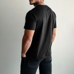 Sol's Imperial Ανδρικό T-Shirt | Μαύρο με Εκτύπωση στο Στήθος