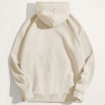 Ανδρικό Εκρού Φούτερ με Κουκούλα & Εκτύπωση στο Στήθος