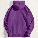 Ανδρικό Μωβ Φούτερ με Κουκούλα & Εκτύπωση Σχεδίου