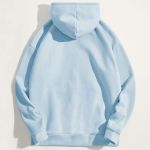 Ανδρικό Γαλάζιο Φούτερ με Κουκούλα & Εκτύπωση Σχεδίου