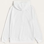 Ανδρικό Λευκό Φούτερ με Κουκούλα & Εκτύπωση Σχεδίου