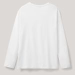 Sol's Imperial Μακρυμάνικο Λευκό T-Shirt με Εκτύπωση στο Στήθος