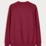 Ανδρικό Φούτερ σε Μπορντώ Χρώμα με Εκτύπωση στο Στήθος