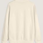 Ανδρικό Φούτερ σε Εκρού Χρώμα με Εκτύπωση Σχεδίου