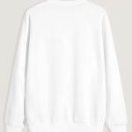 Ανδρικό Φούτερ σε Λευκό Χρώμα με Εκτύπωση στο Στήθος