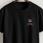 Sol's Imperial Ανδρικό T-Shirt | Μαύρο με Εκτύπωση στο Στήθος