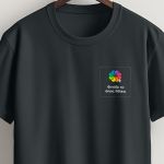 Sol's Imperial Ανδρικό T-Shirt | Σκούρο Γκρι με Εκτύπωση στο Στήθος
