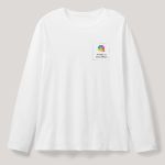 Sol's Imperial Μακρυμάνικο Λευκό T-Shirt με Εκτύπωση στην Πλάτη